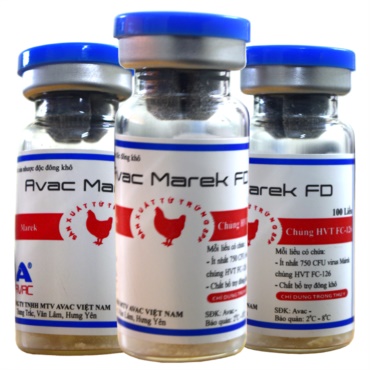Avac Marek
(Vắc-xin Marek, chủng HVT FC-126)