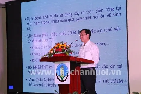 Công bố vắc xin phòng bệnh LMLM type O và chuyển giao giống vi rus LMLM type A để sản xuất vắc xin
