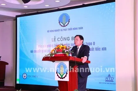 Công bố vắc xin phòng bệnh LMLM type O và chuyển giao giống vi rus LMLM type A để sản xuất vắc xin