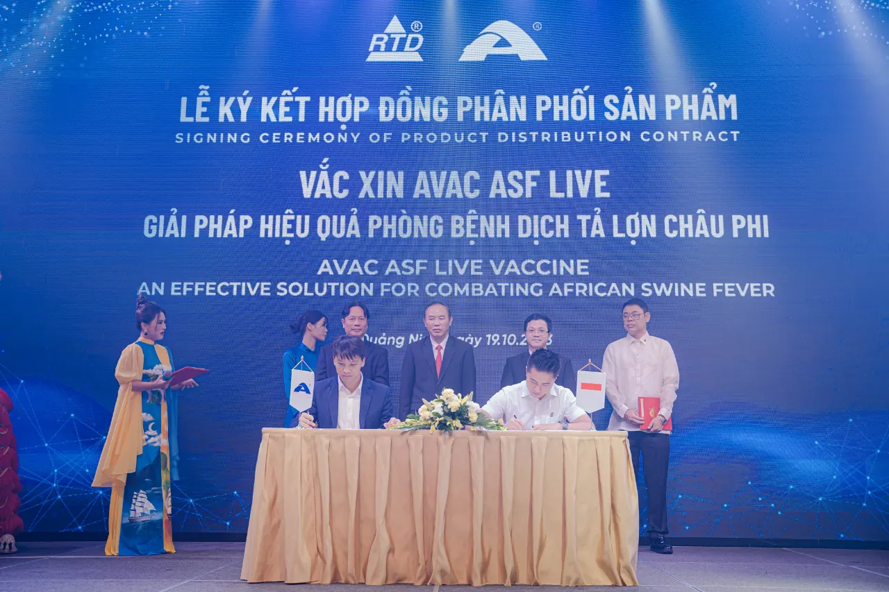 Vắc xin Dịch tả lợn châu Phi AVAC ASF LIVE chính thức được xuất khẩu