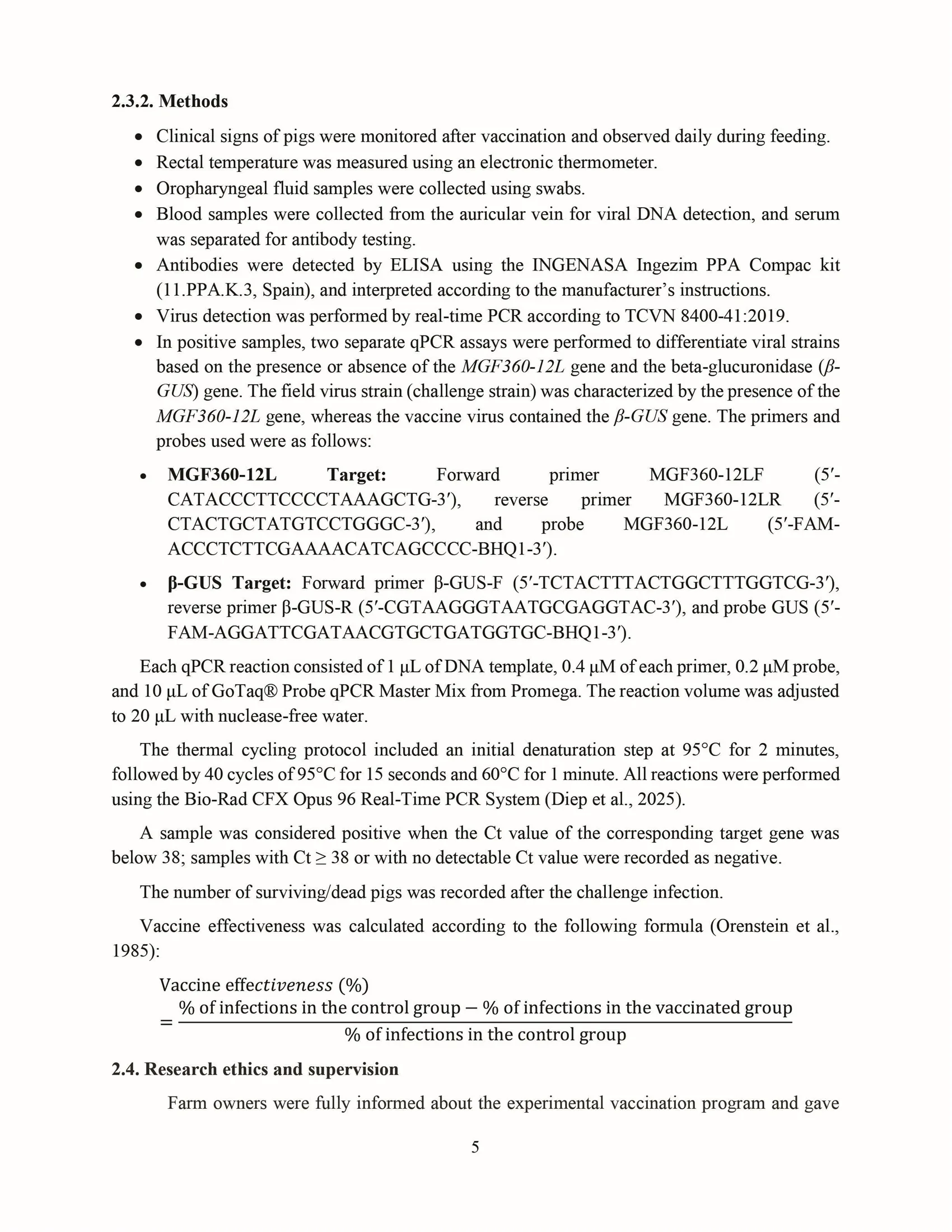 Evaluating the safety and effectiveness of the AVAC ASF LIVE vaccine against African swine fever under field conditions