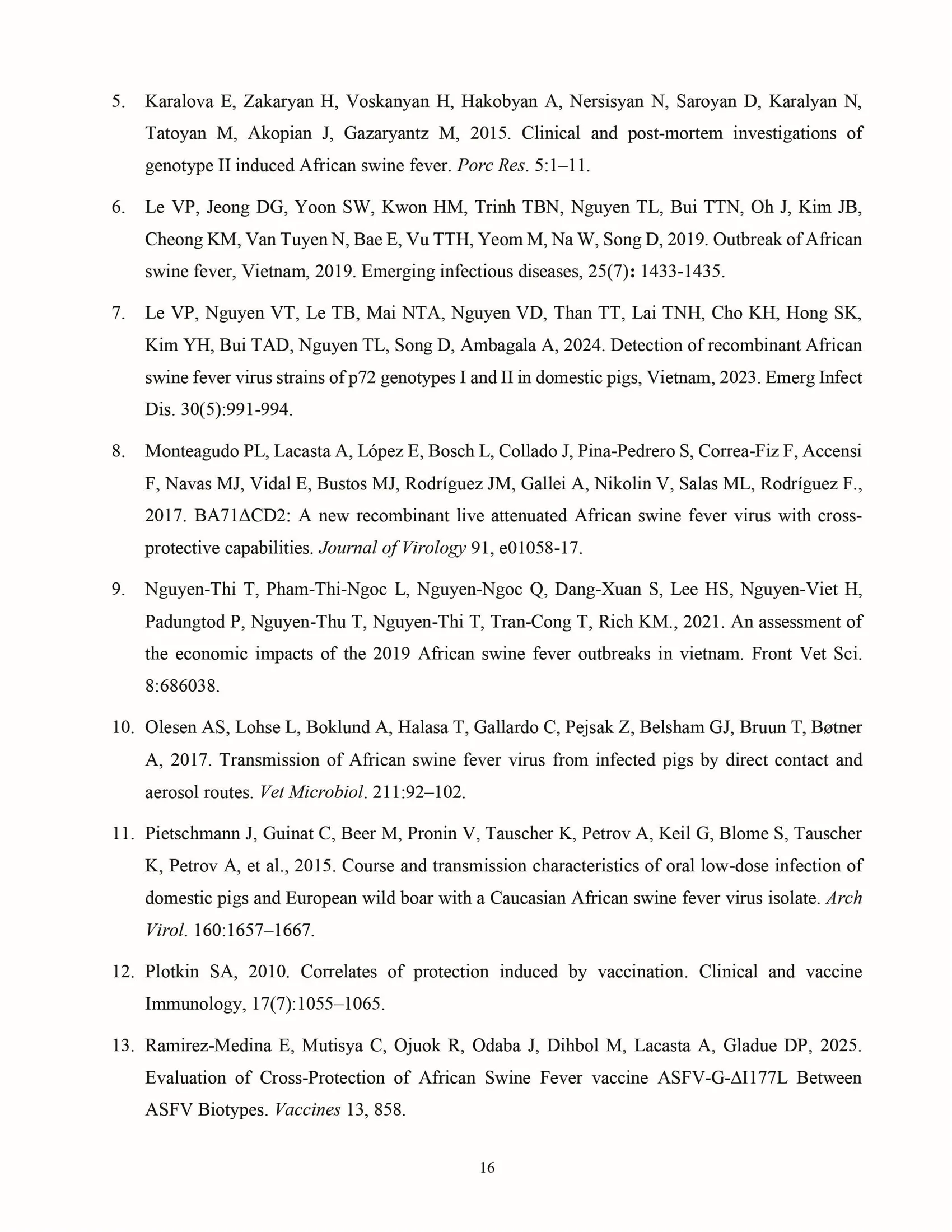 Cross-protective efficacy of the AVAC ASF LIVE vaccine against recombinant rASFV I,II strain