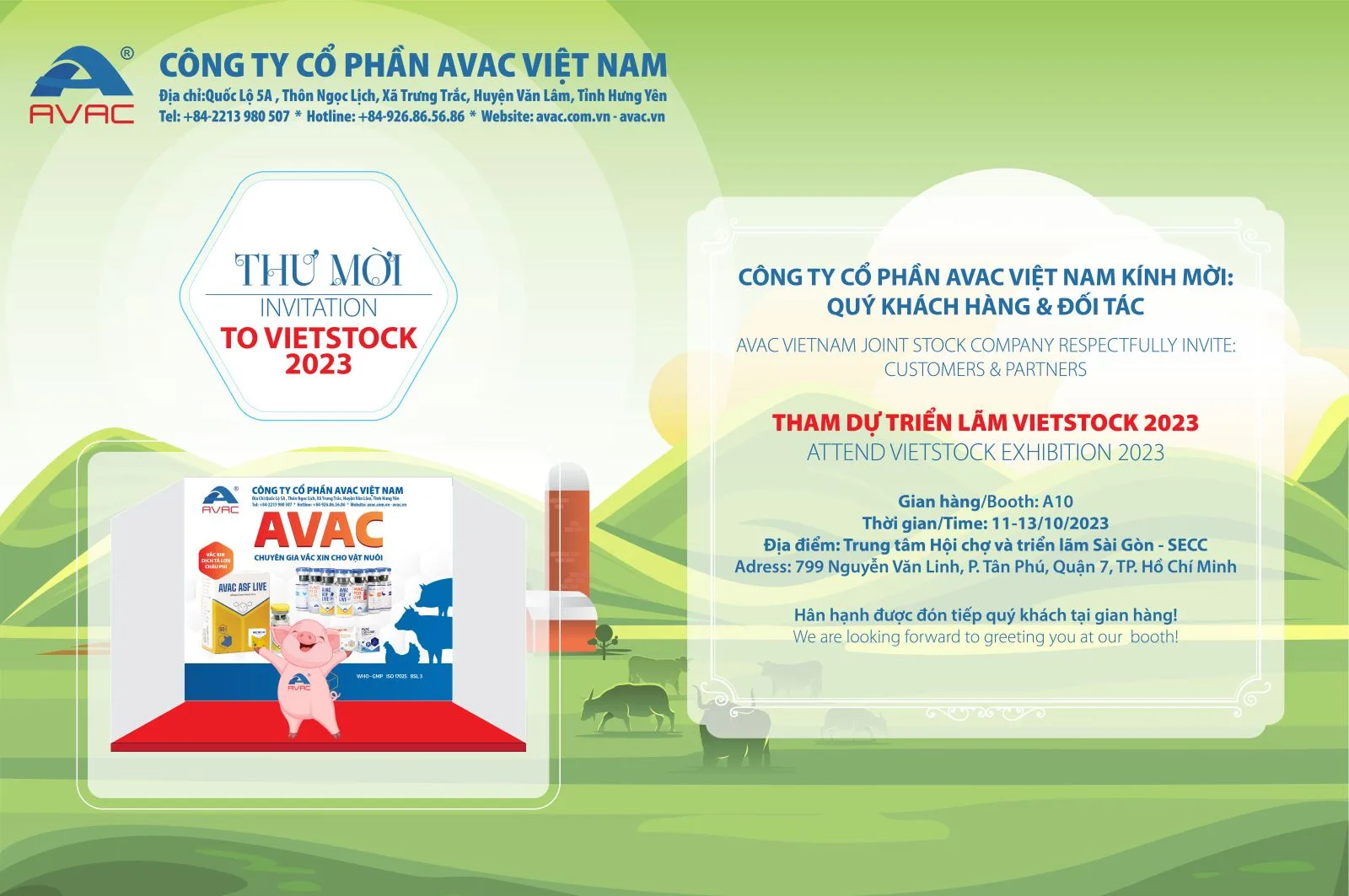 THƯ MỜI THAM DỰ TRIỂN LÃM VIETSTOCK 2023