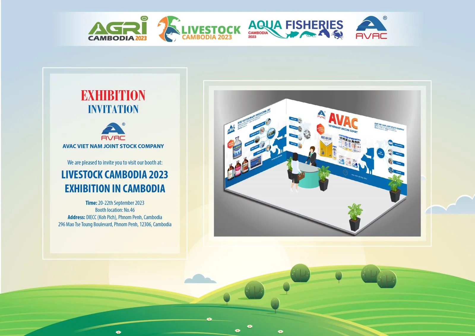 AVAC THAM DỰ TRIỂN LÃM CHĂN NUÔI – LIVESTOCK CAMBODIA 2023