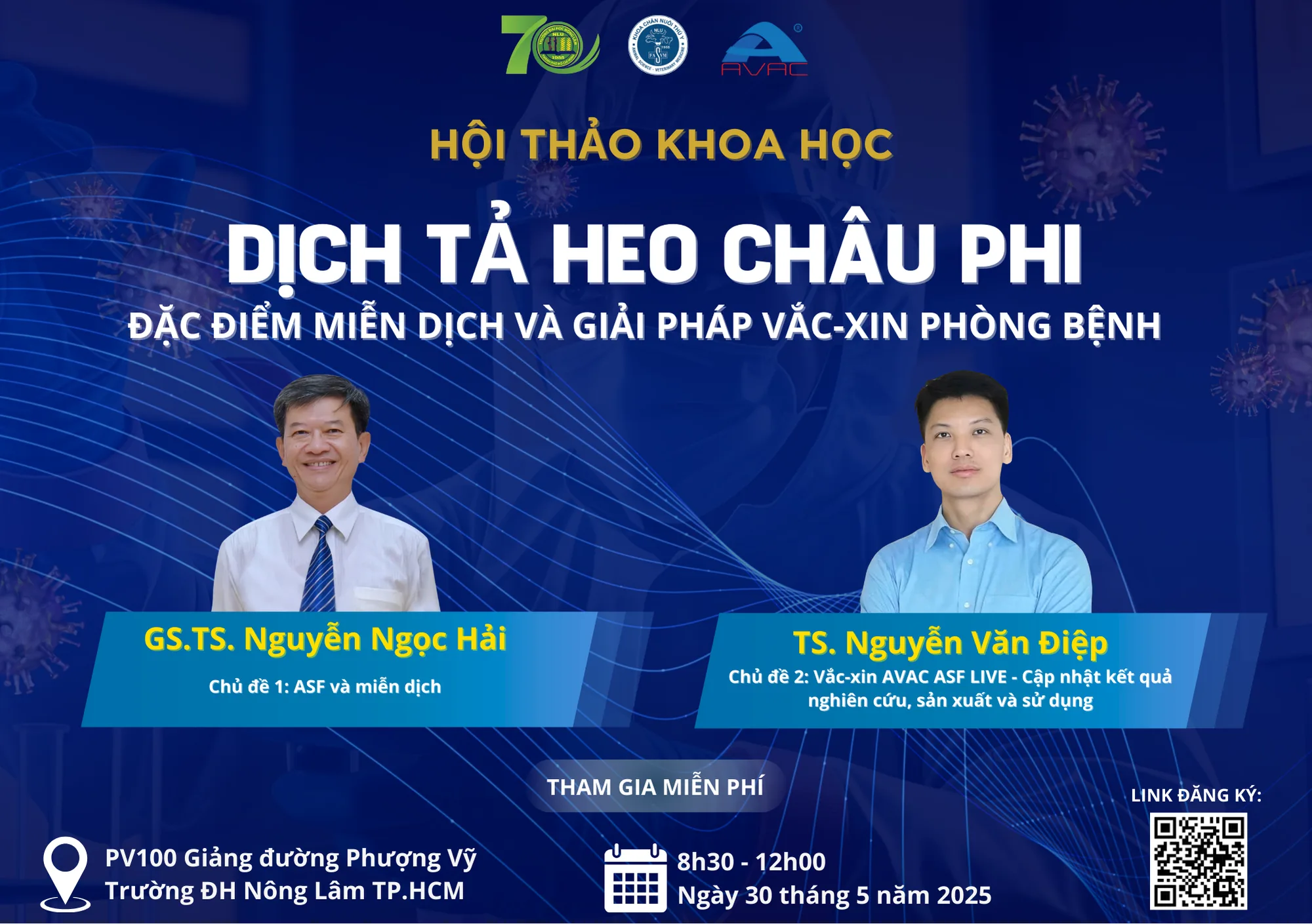 HỘI THẢO KHOA HỌC: “DỊCH TẢ HEO CHÂU PHI – ĐẶC ĐIỂM MIỄN DỊCH & GIẢI PHÁP VẮC-XIN PHÒNG BỆNH”